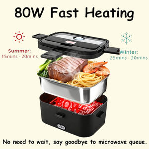 Boîte à lunch électrique portable de qualité alimentaire 304 SS 1,8 L, sans eau, pour garder les <span class=keywords><strong>repas</strong></span> au chaud, pour la maison, la voiture, le <span class=keywords><strong>camion</strong></span>, le bureau, l'extérieur - Product Image 2