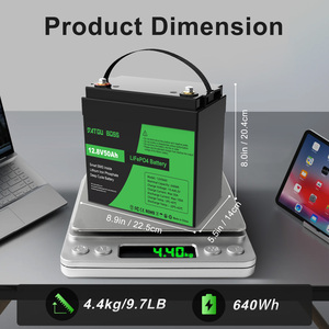 DATOU BOSS 6000 Cycle Batterij 12V 50Ah Lifepo4 Lithium Batterij Zonne-energie met Smart BMS voor Energieopslag - Product Image 4