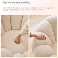 Canapé rond moderne en velours capitonné, peut s'allonger et dormir, fauteuil décontracté, balcon, tatami, chambre à coucher, canapé individuel en forme de citrouille