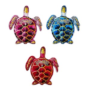 Aimants de réfrigérateur imprimés UV en gros d'usine, souvenirs de voyage personnalisés, aimants de réfrigérateur 3D en résine tortue de mer - Product Image 2