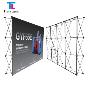 ชั้นวางแบบดึงตาข่ายทำจากอะลูมิเนียมอัลลอยแบบพกพาคุณภาพสูงชั้นวางจัดแสดงแบบป็อปอัพสำหรับจัดแสดงนิทรรศการฉากหลัง - Product Image 4