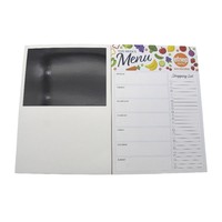 Cadeaux promotionnels personnalisés pas chers pour restaurants, bloc-notes en papier A4/A5 à feuilles mobiles imprimés en CMYK, aimants pour réfrigérateur, liste de choses à faire, logo personnalisé