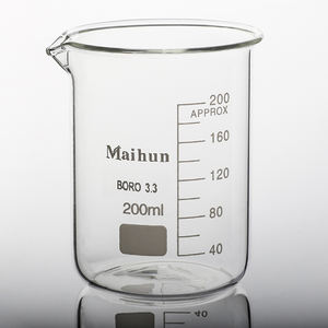 कारखाने सस्ती कीमत उच्च बोरोसिलिकेट ग्लास गर्मी प्रतिरोधी 250 एमएल बेकर्स प्रयोगशाला ग्लेसवेयर - Product Image 5