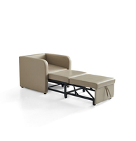 Lit de soignant Mobilier d'hôpital à double fonction Chaise-lit Combo Chaise de soignant Lit d'invité d'hôpital pliant avec fonction de chaise