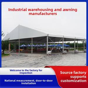 إطار من الألومنيوم في الهواء الطلق PVC مستودع سقف محمول خيمة كبيرة مقاومة للحريق شعار مخصص 5 متر مسافة الخليج - Product Image 6