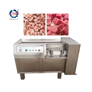 Ticari dondurulmuş et zar kesme için tavuk sığır domuz küp kesici et dilimleyici makine dondurulmuş et zar makinesi