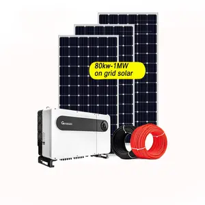 Customized 3kw 5kw 10kw 15kw on grid solar system 3000w 5000w 10000w 15000w on-grid tie pv panel power kit home use