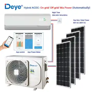 ACDC Sale btu 18000BTU 24000BTU hibrid ACDC güneş klimalar birimleri satılık bölünmüş hibrid taşınabilir