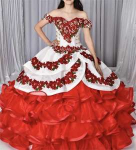 Broderie Rouge Bleu Royal Quinceanera Robes Doux 15 16 Dentelle Applique <span class=keywords><strong>Robe</strong></span> De <span class=keywords><strong>Bal</strong></span> <span class=keywords><strong>Robe</strong></span> De <span class=keywords><strong>Bal</strong></span> Tulle <span class=keywords><strong>Robe</strong></span> De Mascarade 2025 - Product Image 4