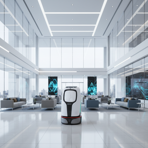 Robot de livraison intelligent pour hôtel commercial Robint <span class=keywords><strong>ROCKIT</strong></span> 1 avec navigation autonome, interaction vocale contrôlée par application, autonomie maximale de 8h - Product Image 1