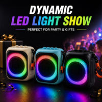 Mini enceinte portable sans fil RGB avec sangle de suspension, basses profondes, petite enceinte d'extérieur pour la revente