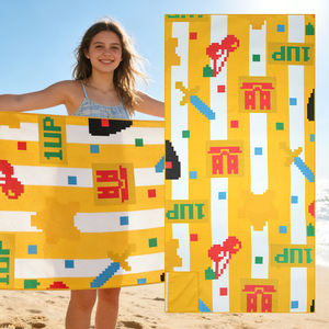 ผ้าเช็ดตัวชายหาดพิมพ์ลายกราฟฟิตีคุณภาพสูง Eastsunshine สำหรับโปรโมชั่น พร้อมสกรีนโลโก้และข้อความตามสั่ง เหมาะสำหรับเป็นของขวัญสำหรับบริษัท - Product Image 1