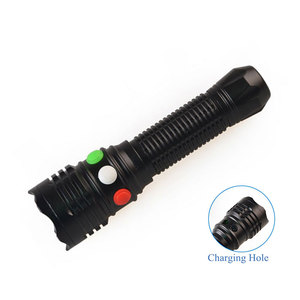 Hợp Kim Nhôm LED Đèn Pin Từ Cơ Sở Ánh Sáng 3 Màu Tín Hiệu Đèn Pin Sạc - Product Image 1