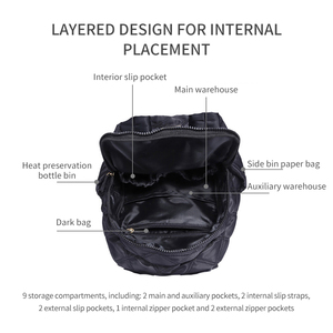 Sac à dos d'allaitement étanche en PU OEM pour maman, <span class=keywords><strong>petit</strong></span> sac de <span class=keywords><strong>rangement</strong></span> et de changement de couches pour bébé portable à la mode - Product Image 2