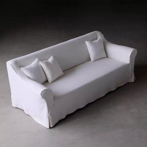 Sofá de Tela de Lino Desmontable y Lavable para Sala de Estar, Estilo Wabi Sabai, Individual, Doble, Triple, Personalizable para Casa de Huéspedes, Estilo Nórdico Europeo - Product Image 4