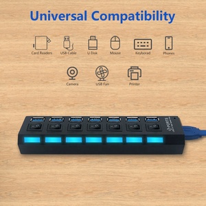 <span class=keywords><strong>USB</strong></span> 3.0 Máy Tính Xách Tay Đa Cổng <span class=keywords><strong>OTG</strong></span> 7 Cổng <span class=keywords><strong>USB</strong></span> <span class=keywords><strong>Hub</strong></span> Với Nguồn Điện Riêng Lẻ - Product Image 6