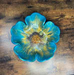 Tazón de Resina Colorido Hecho a Mano, Porta Joyas, Arte en Epoxi, Plato Decorativo para Baratijas, Plato de Servir Moderno, Decoración Única para el Hogar, Regalo - Product Image 6