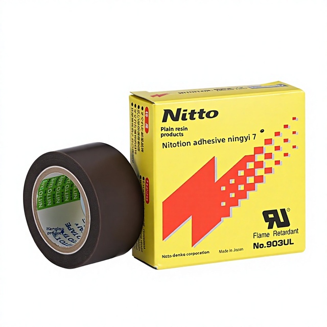 NITTO 903UL Single Sided Industrial High-Temperature Silicone Adhesive Tape Corrosion-Resistant Insulating PTFE Backing