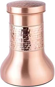 เหยือกน้ำทองแดงบริสุทธิ์กันรั่วซึมทำด้วยมือขนาด1000มล. เหมาะสำหรับดื่มในห้องครัวสำนักงานและของขวัญจากผู้จำหน่ายอินเดีย - Product Image 5