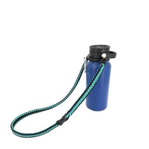 Asa de paracord con correa para el hombro para botellas de agua de boca ancha, soporte duradero, correa para botella de agua con anillo de seguridad - Product Image 6