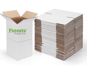 Tùy chỉnh in 8x8x8 Trắng đóng Gói giao hàng gửi thư di chuyển hộp dày các tông sóng vận chuyển hộp - Product Image 3