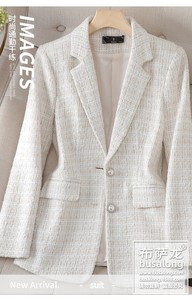 Camisa Profissional de Manga Longa para Mulheres em Estampa Xadrez - Product Image 5