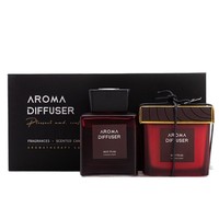 Coffret Cadeau Premium Diffuseur à Bâtonnets avec Bouteille en Verre, Sans Fumée, Parfum Longue Durée, Aromathérapie, Usage Domestique, Ornement Haut de Gamme