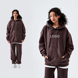 Sweat-shirts unisexes surdimensionnés de haute qualité, imprimés et brodés, écologiques, anti-rétrécissement, poids lourd 500 g/m², avec logo personnalisé, coupés et cousus - Product Image 1