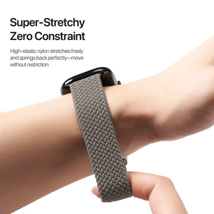 Bracelet de montre élastique tissé en nylon, adapté à la montre Apple, bracelet de montre de sport à boucle magnétique, bracelet de montre intelligente - Product Image 4