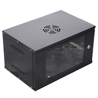 Rak Server Kustom 19 inci 6U untuk Dinding, Terbongkar, Kabinet Jaringan 4U 6U 9U
