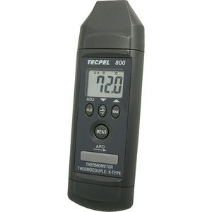 Thermomètre numérique monocanal TECPEL DTM-800 avec sonde à billes de type K - Plage de -100 à 850 °C (0,3 % +1 °C) Précision 0,1 °C Résolution - Product Image 2