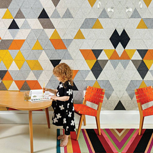 Panneau mural insonorisant moderne DIY en PET, haute absorption acoustique, étanche, ignifuge, NRC 0.9, écologique, design triangulaire - Product Image 2