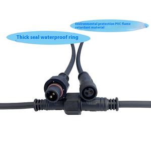 スモールヘッド2コア照明ストリングライト防水プラグ10A銅コンタクト素材屋外定格ガーデンウェディングデコレーション - Product Image 3