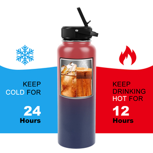 Eco-Friendly Plastic Sports Water Bottle with Straw Custom Wholesale Thermal Flask Vacuum and Logo - Product Image 6