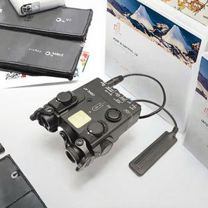 Lampe de poche tactique <span class=keywords><strong>DBAL</strong></span> A2 lumière blanche équipement de visée laser rouge 6x haut nylon adapté aux accessoires de chasse sur rail de 20mm - Product Image 2