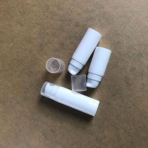 White PP Plastic <b>Vacuum</b> Bottles 5ml 10ml 15ml Press Type For Lotion Cosmetic Essence Dispensing Face Use - Product Image 4