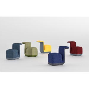 Vente directe d'usine, ensemble de canapé pouf en tissu extensible, mobilier de bureau moderne pour la maison, le bureau et la réception - Product Image 3