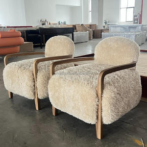 FERLY Offre Spéciale Accent Chair Fury Moderne Shaggy Poilu Confortable Salon Fauteuils Personne Unique Canapé Chaise - Product Image 4