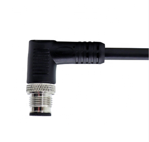 Cable bibo SVLEC (longitud de soporte personalizable) con terminal de tornillo M12, conector de 8 pines, 1m, IP67, impermeable, PVC/PUR, con certificación CE - Product Image 5