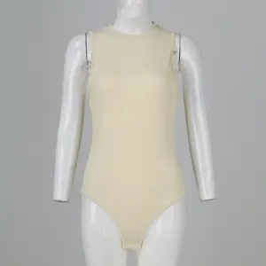 מפעל ישיר קיץ סקסי slim עגול גברת גופייה מקשה אחת מכנסיים מוצק צבע אופנה כפתור-למטה מצולעים נשים של בגדים