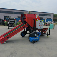 Presse à balles agricole MAGGIE électrique/diesel/essence pour foin, blé, maïs/paille de riz, ensilage, haute précision, capacité 50-100 kg, 50-80