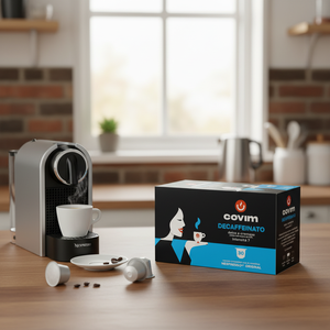 Cápsulas Descafeinadas Covim 120 Auto-Protegidas Compatibles con Nespresso 0.18/Cápsula - Con Tapa de Plástico y Metal con Lámina de Aluminio - Product Image 3