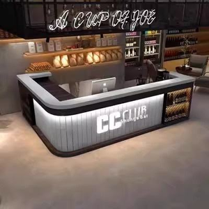 Moderna <span class=keywords><strong>Reception</strong></span> in legno per spazi commerciali ristorante, Hotel, caffetteria, Grill elegante bancone cassiere - Product Image 3