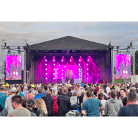 Estructura de Techo Arqueada para Eventos, Tipo Eurotruss, de Aleación de Aluminio, con Cubierta, Alta Capacidad de Carga, Instalación Rápida, Portátil, Certificación TUV, para Música