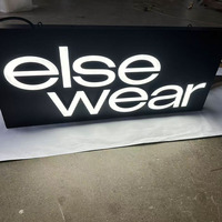Lettres lumineuses en acrylique blanc, éclairées par l'avant, 3D, panneau publicitaire, montage mural, pour restaurant, gastronomie, hôtel, commerce