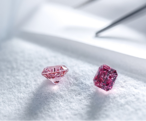 อัญมณีเพชรสีชมพูปลูกสังเคราะห์ขนาดใหญ่8กะรัต - Product Image 4