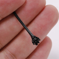 Cordon en coton ciré de 0,5/0,8/1,0/1,5/2,0 mm, fil de cuir, ficelle, sangle, corde pour la fabrication de bijoux, fournitures pour bracelets DIY