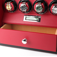 Enrollador de reloj de lujo giratorio automático, caja de seguridad, bóveda de joyería con huellas dactilares, Digital Premium, 8 ranuras, armarios, casillero, cajón de almacenamiento