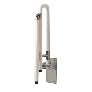 Barres d'appui pour toilettes Laun 600x750mm en acier inoxydable antidérapantes pliables à fixation murale pour la sécurité des personnes âgées dans la salle de bain - Product Image 5