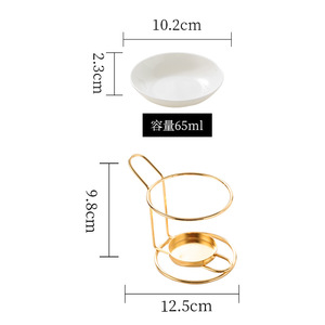 Lampe chauffante électrique à poignée unique en céramique plaquée or <span class=keywords><strong>pour</strong></span> diffuseur d'aromathérapie <span class=keywords><strong>pour</strong></span> faire fondre la cire <span class=keywords><strong>Amazon</strong></span> - Product Image 6